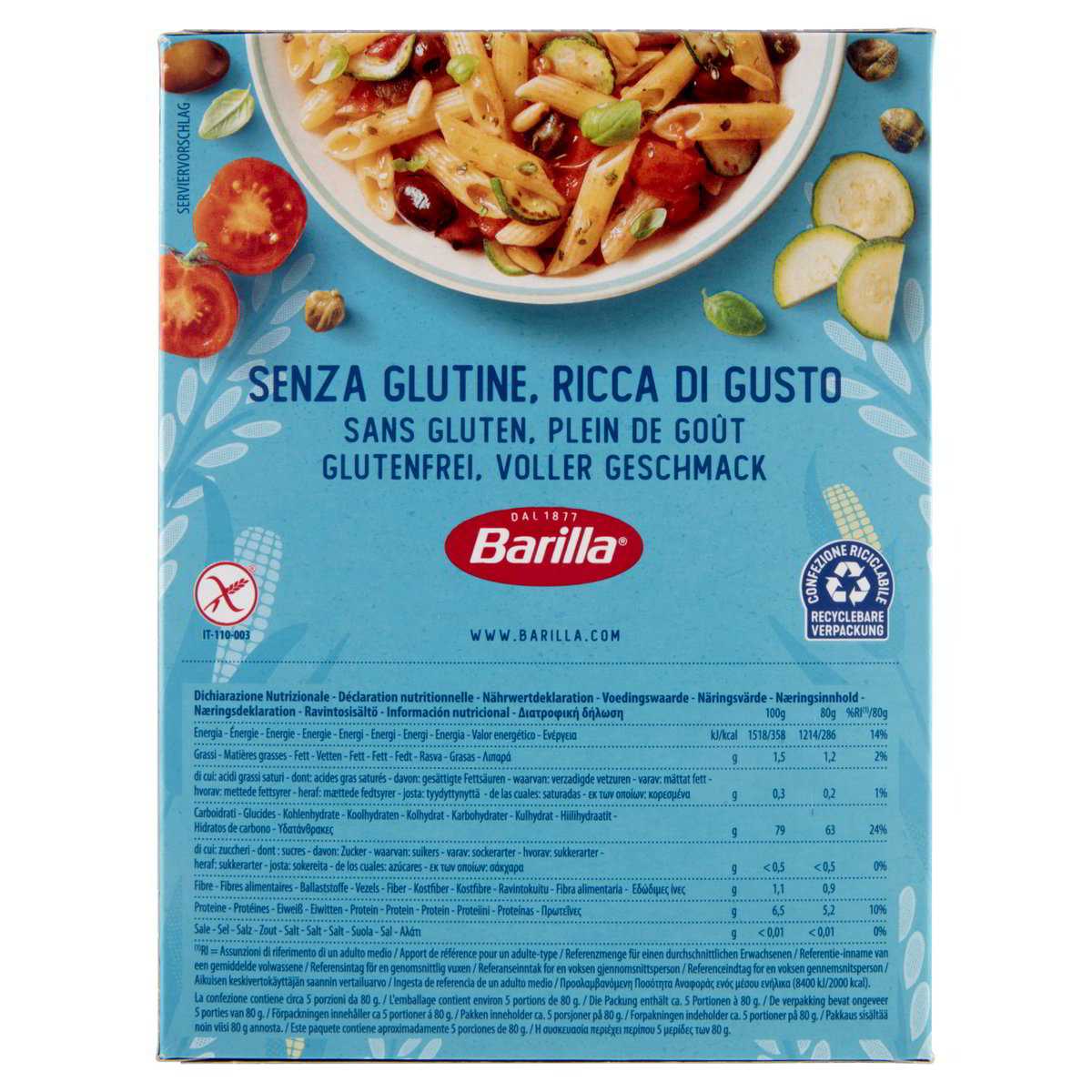 Penne rigate Senza glutine
