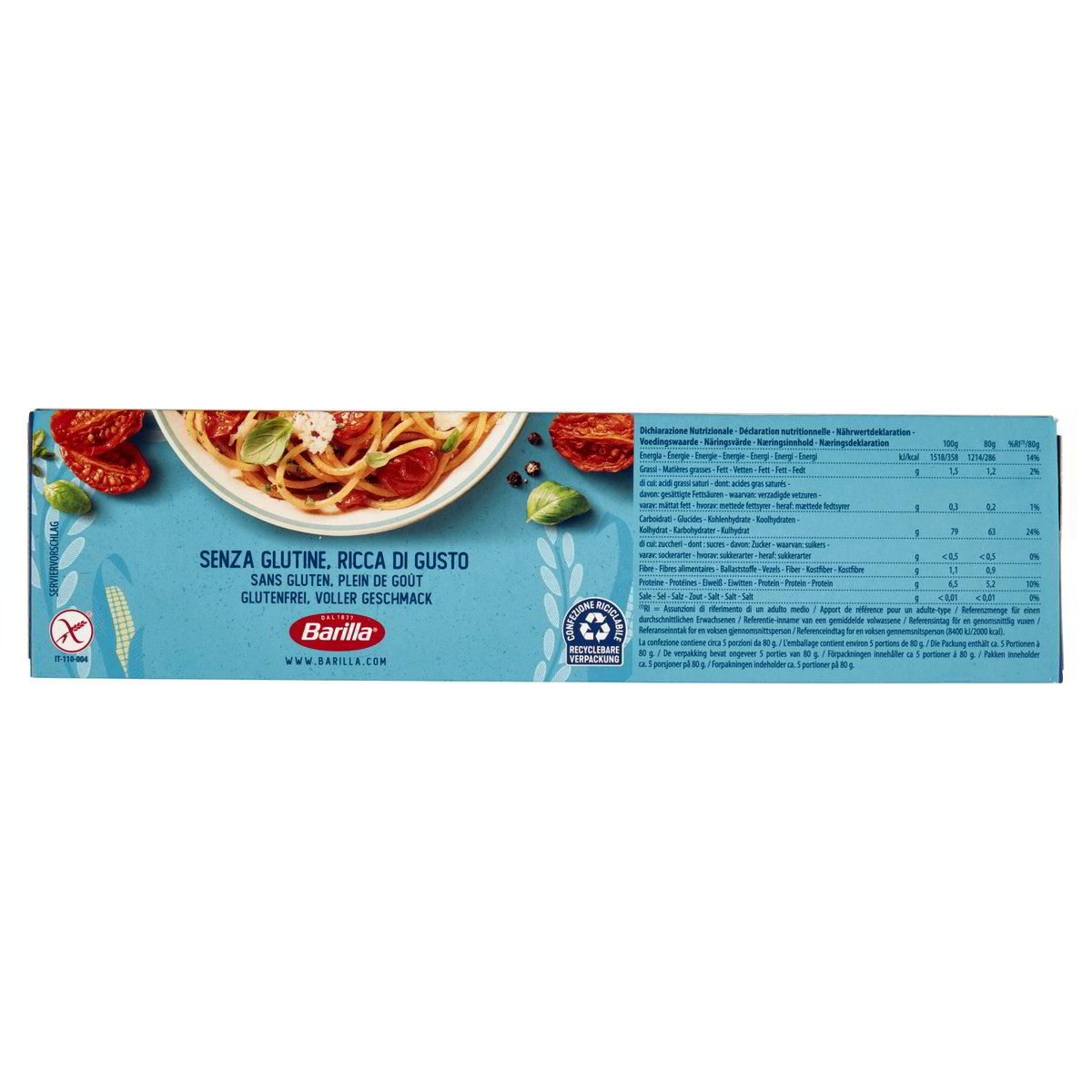 BARILLA – Spaghetti n.5 senza glutine