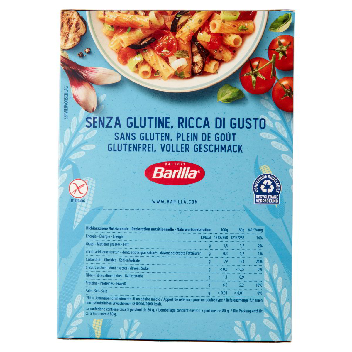 BARILLA – Tortiglioni Senza glutine