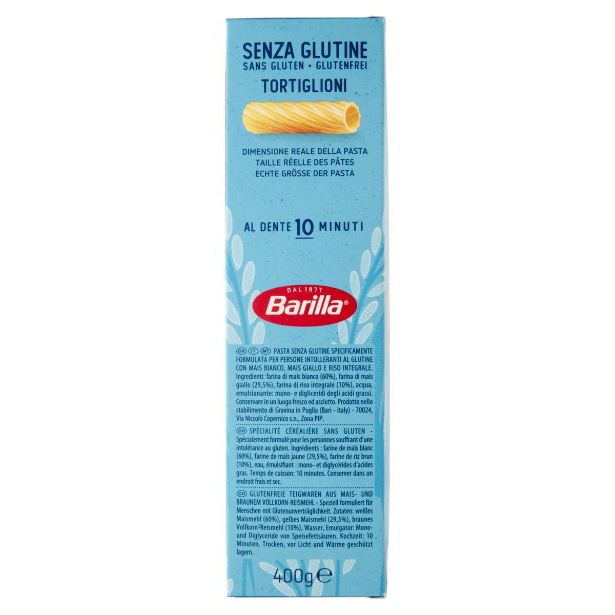BARILLA – Tortiglioni Senza glutine