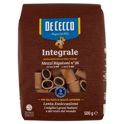 DE CECCO – Mezzi rigatoni integrali n.26