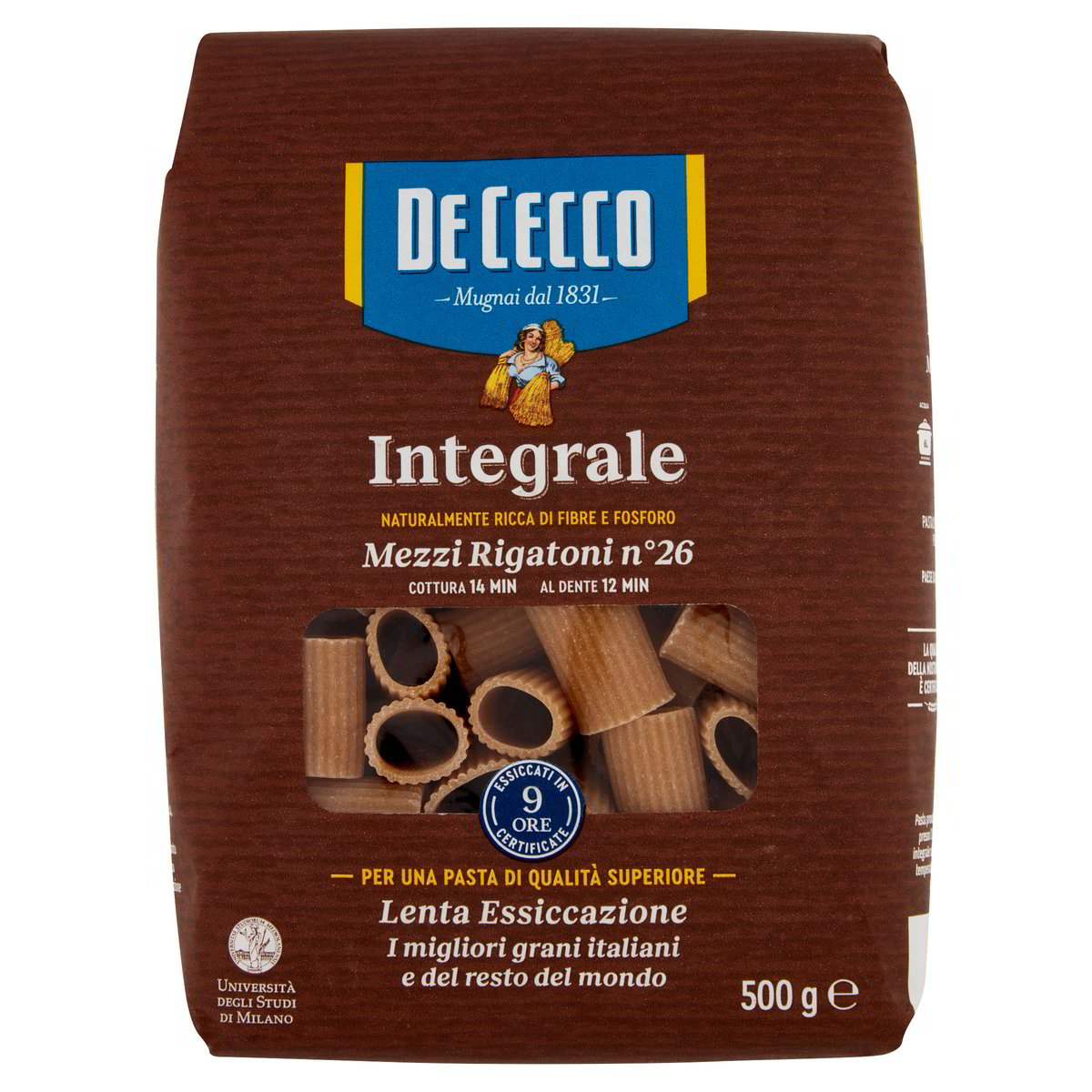 DE CECCO – Mezzi rigatoni integrali n.26
