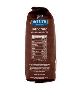 Mezzi rigatoni integrali n.26