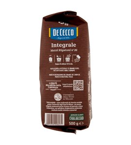 DE CECCO – Mezzi rigatoni integrali n.26