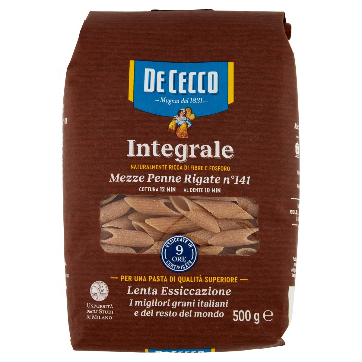 DE CECCO – Mezze Penne Rigate integrali N. 141