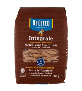 DE CECCO – Mezze Penne Rigate integrali N. 141