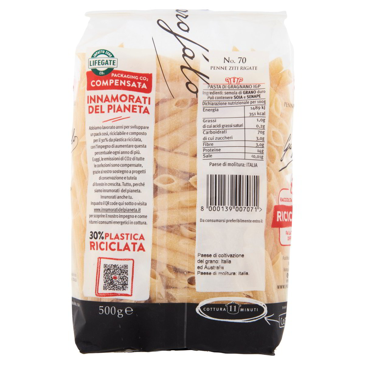 GAROFALO Penne ziti rigate n.70