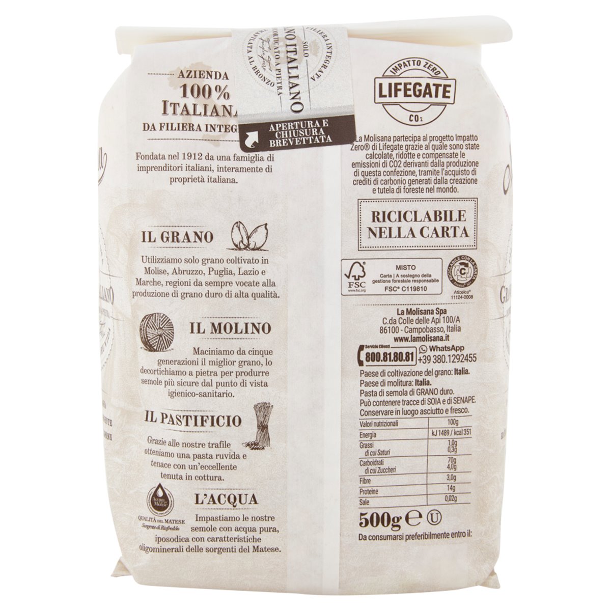 fusilli corti bucati n.108