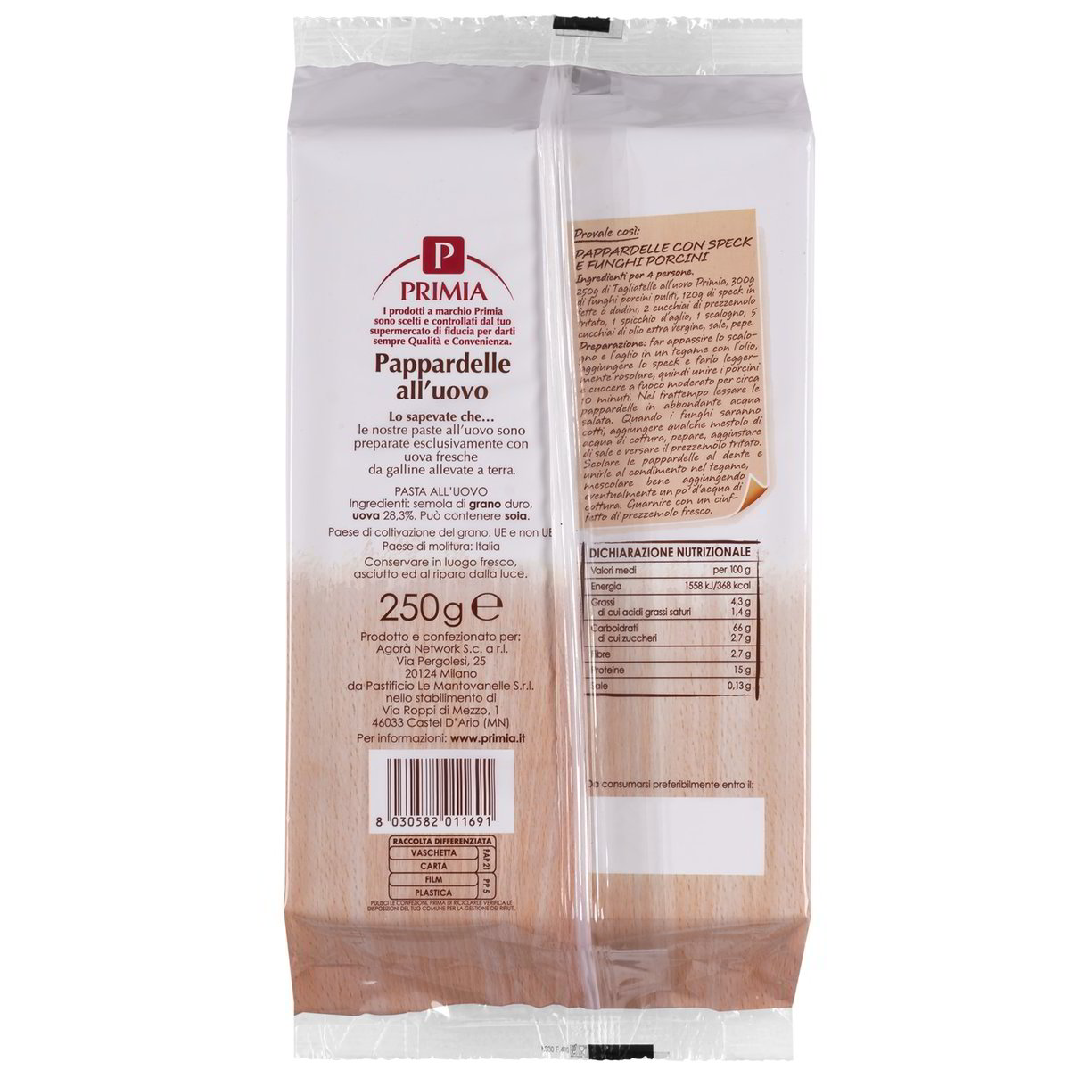 PRIMIA – Pappardelle all'uovo