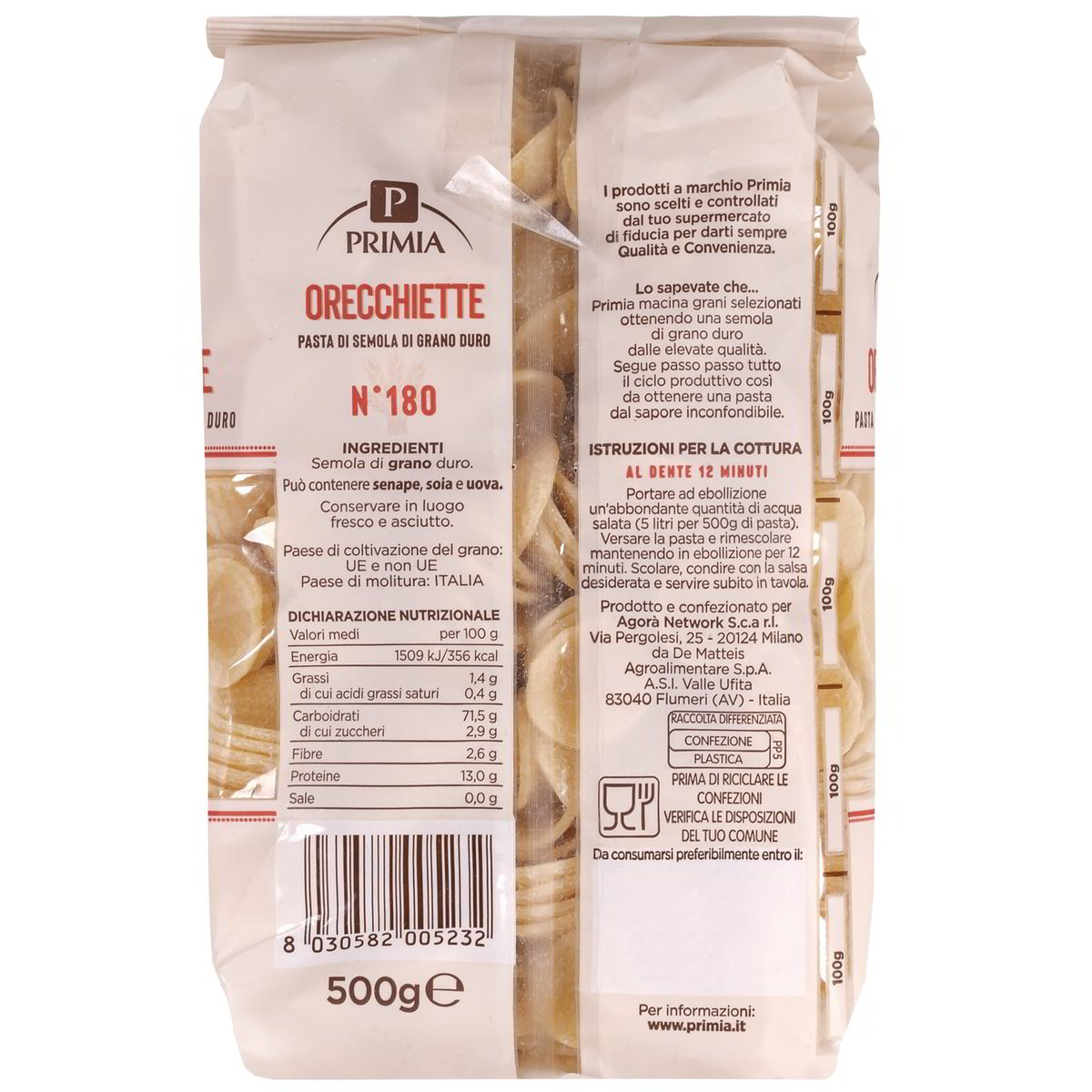 PRIMIA – Orecchiette n.180