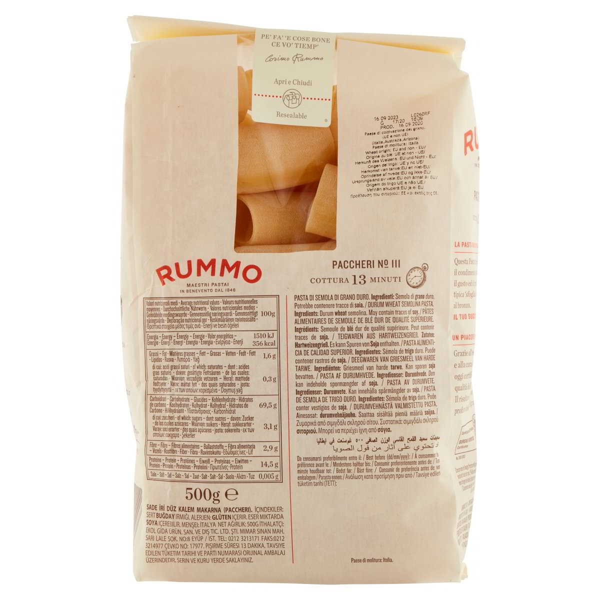 RUMMO Paccheri n.111