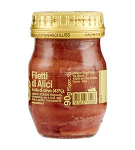 Filetti di alici all'olio di oliva