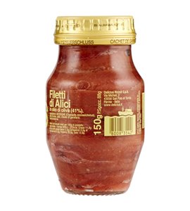 Filetti di alici all'olio di oliva