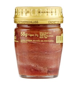 Filetti di alici all'olio di oliva