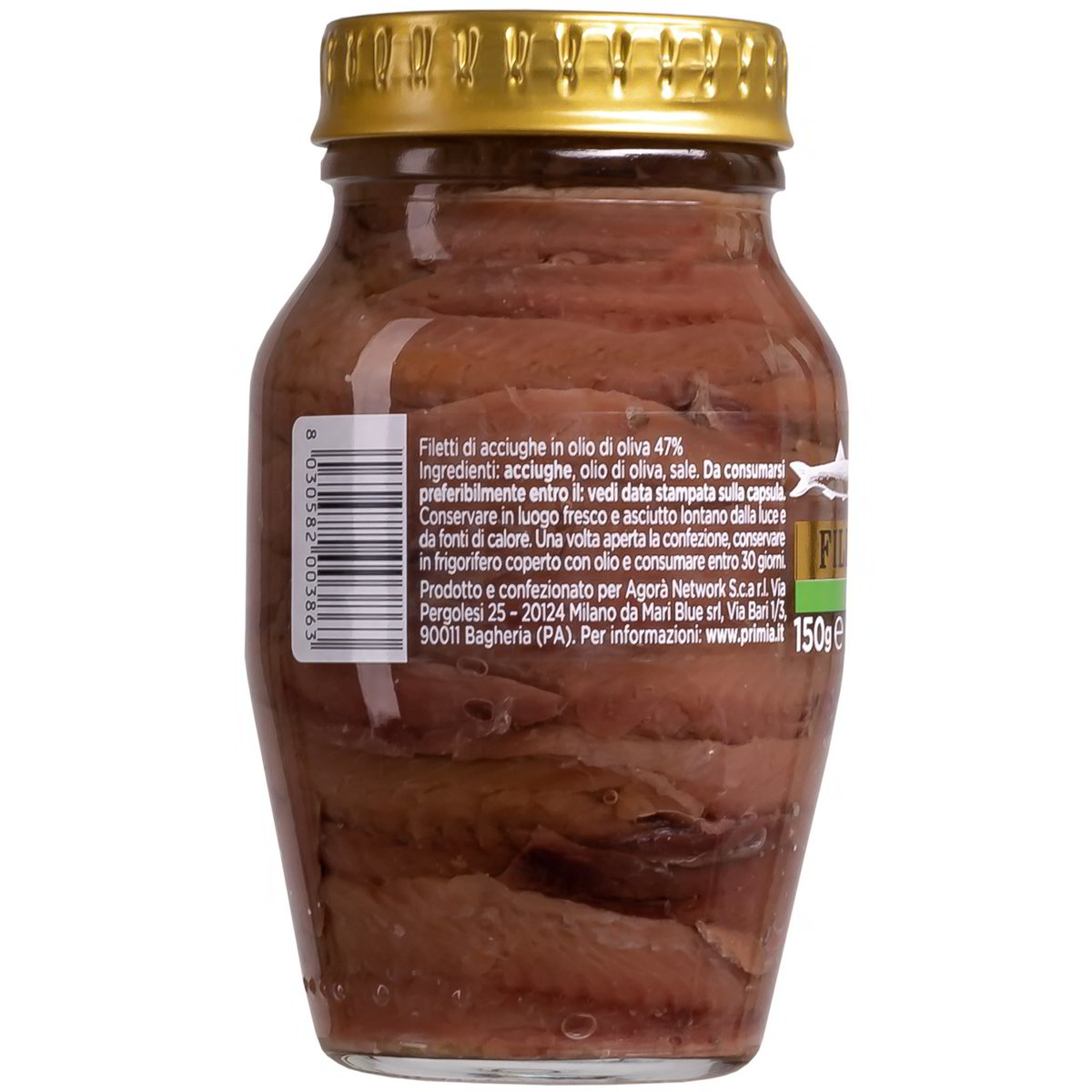 Filetti di alici in olio di oliva