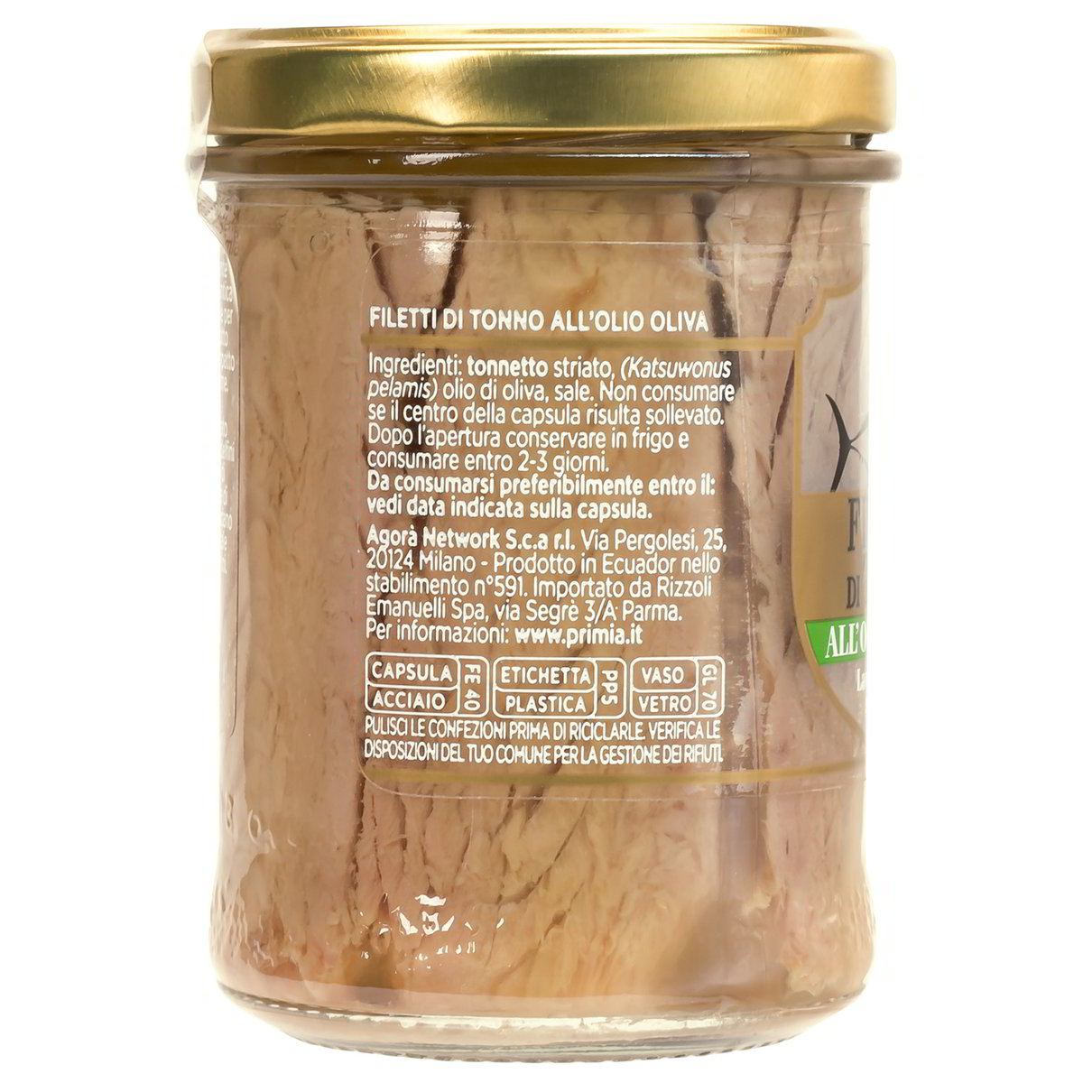 Filetti di tonno in olio d'oliva