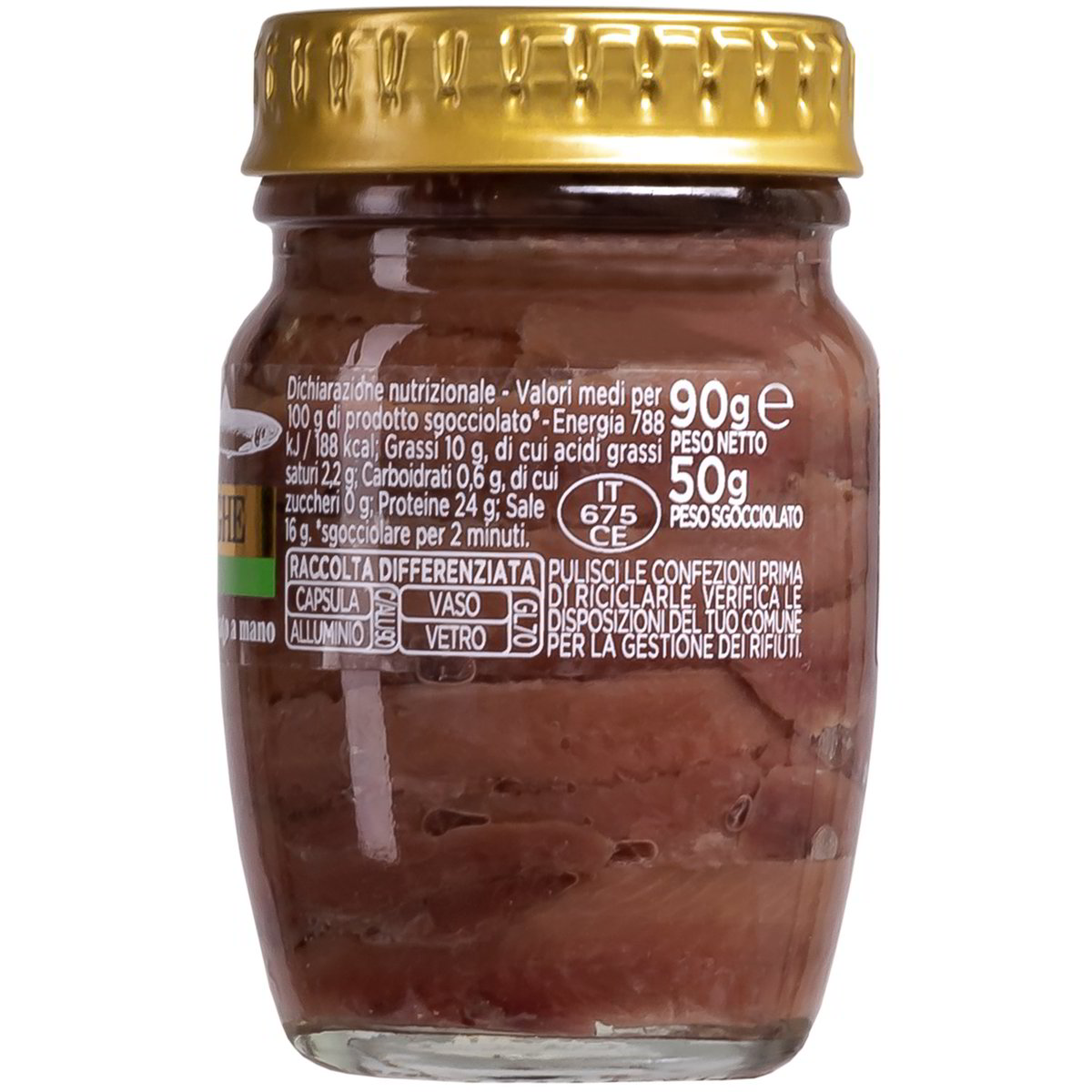 Filetti di alici in olio di oliva