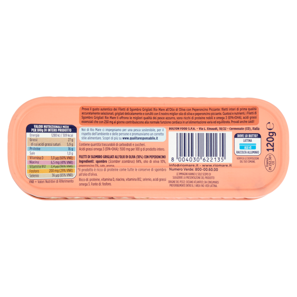 Filetti di sgombro grigliati Piccanti 