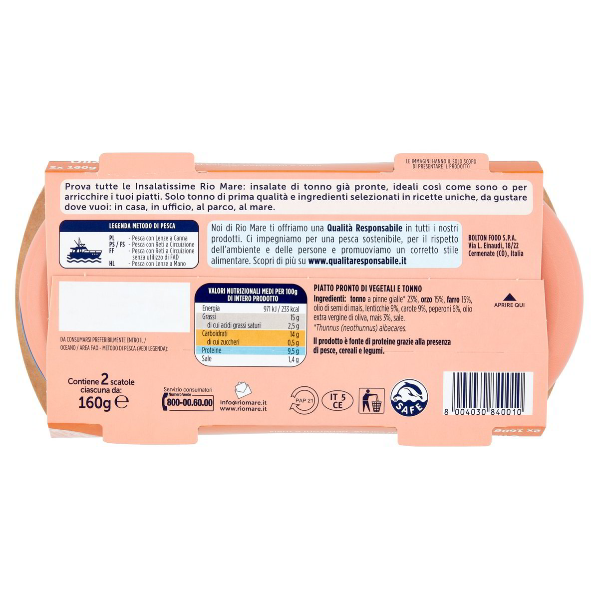 Insalatissime Orzo, Farro e Tonno