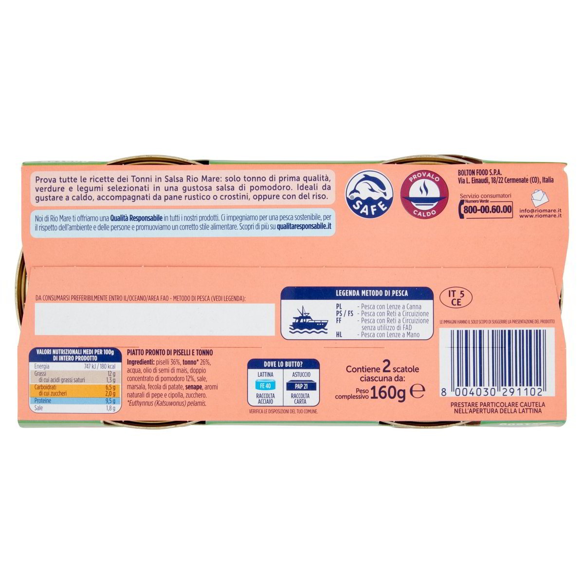 Tonno In Salsa Con Piselli