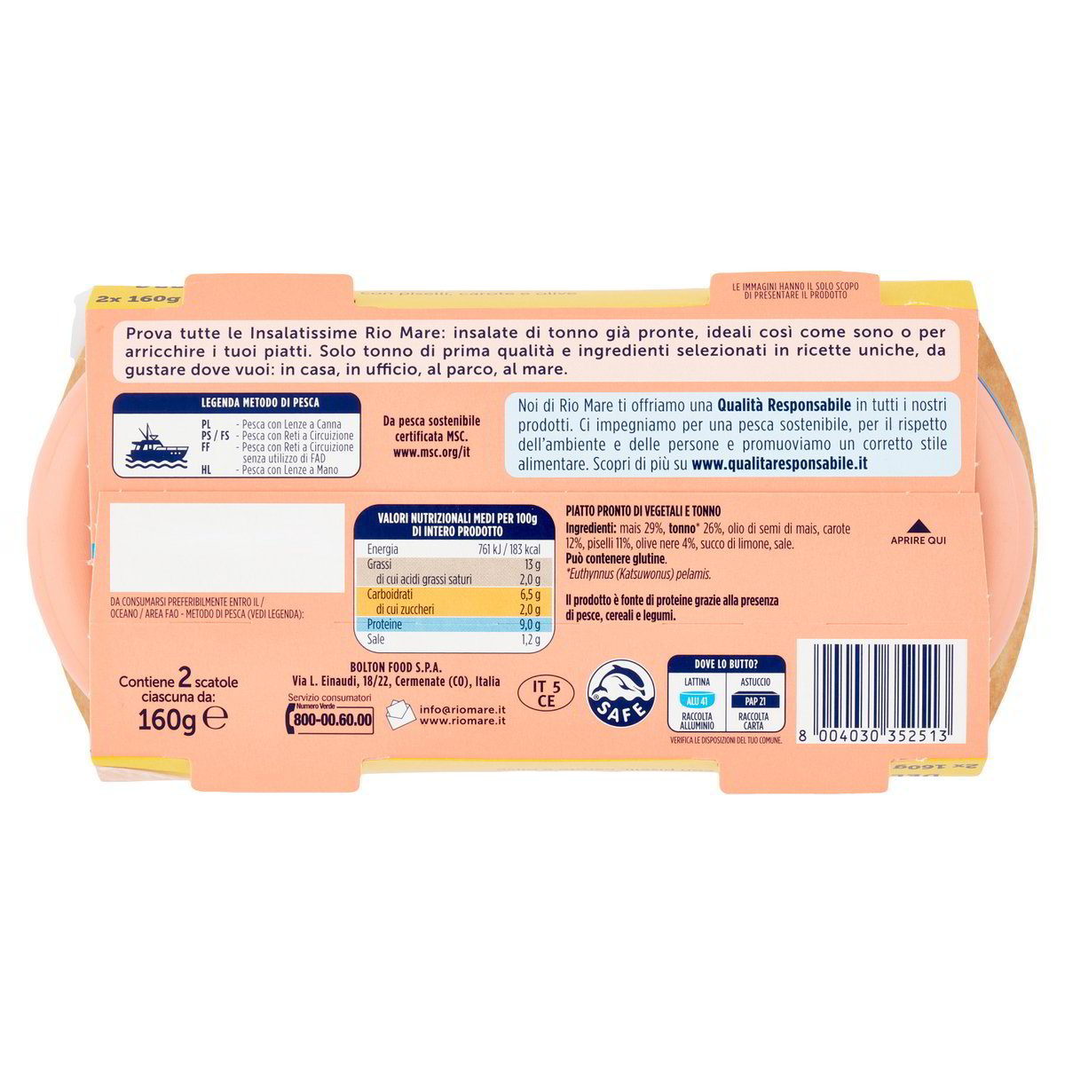 Insalatissime Delizia di Mais e Tonno