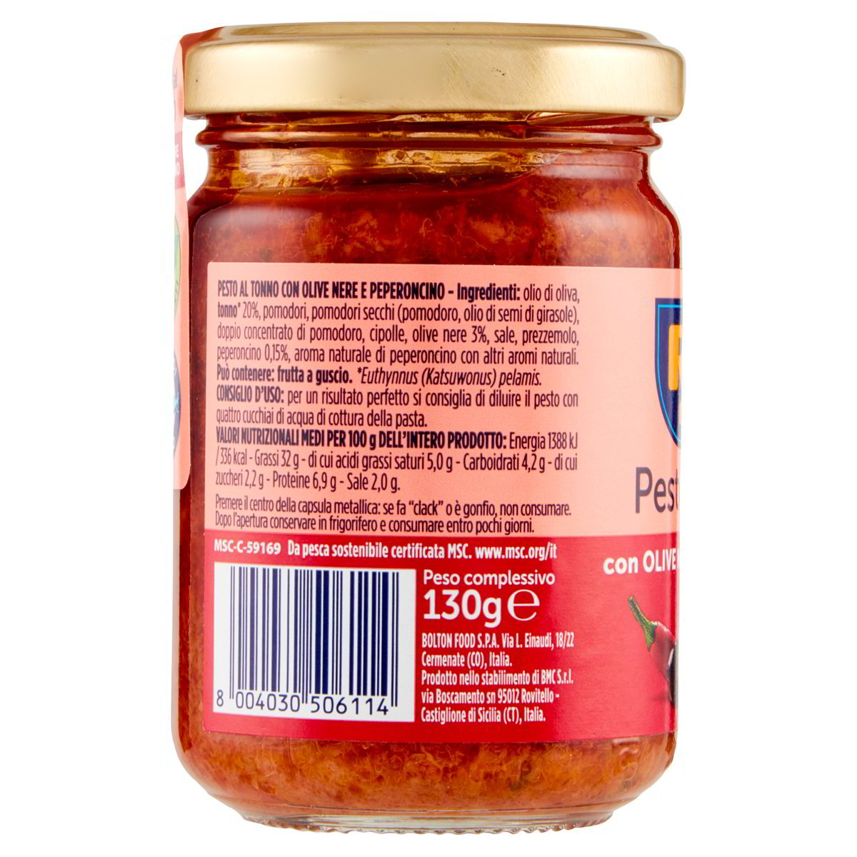 Pesto Al Tonno Con Olive Nere E Peperoncino