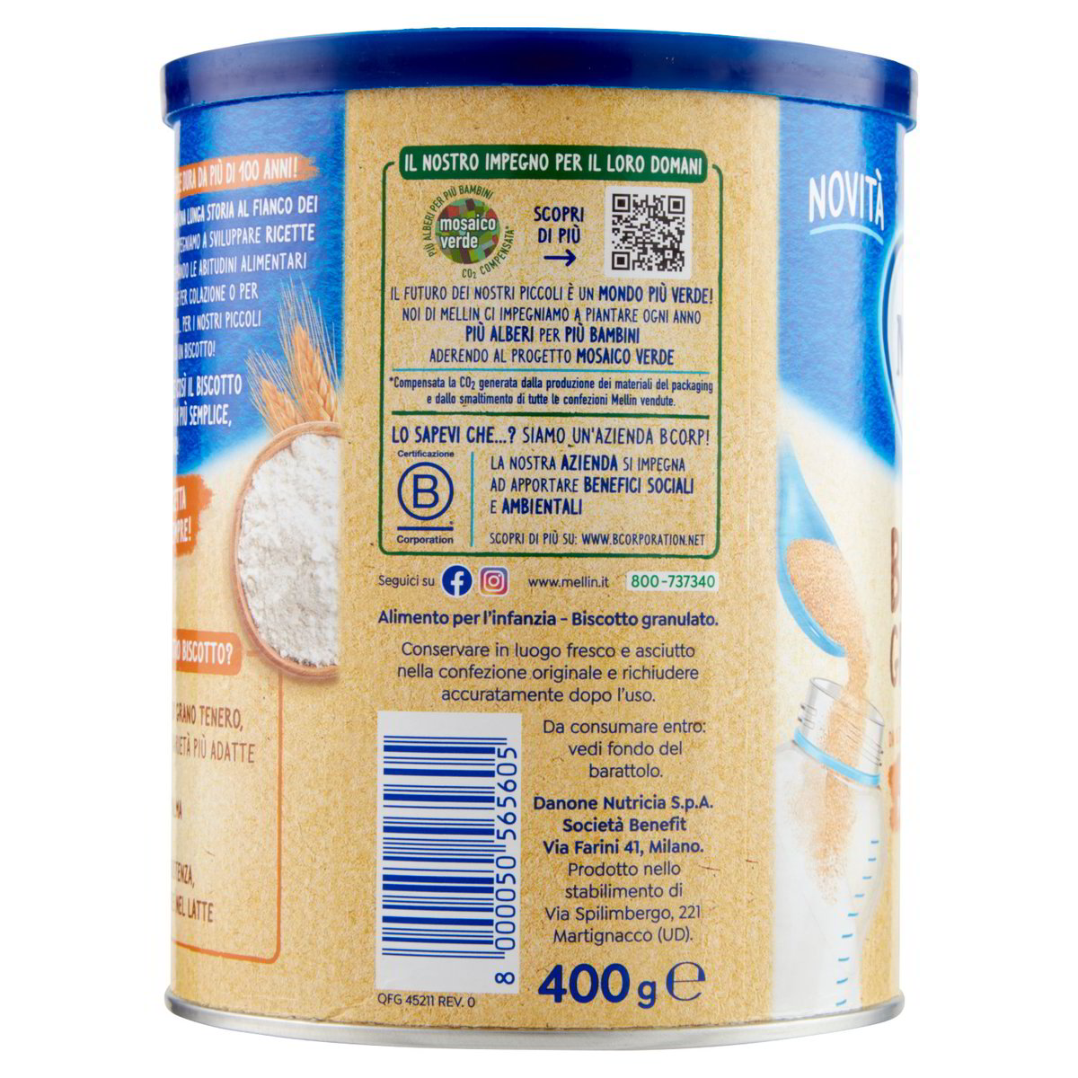 Biscotto Granulato Altamente Solubile