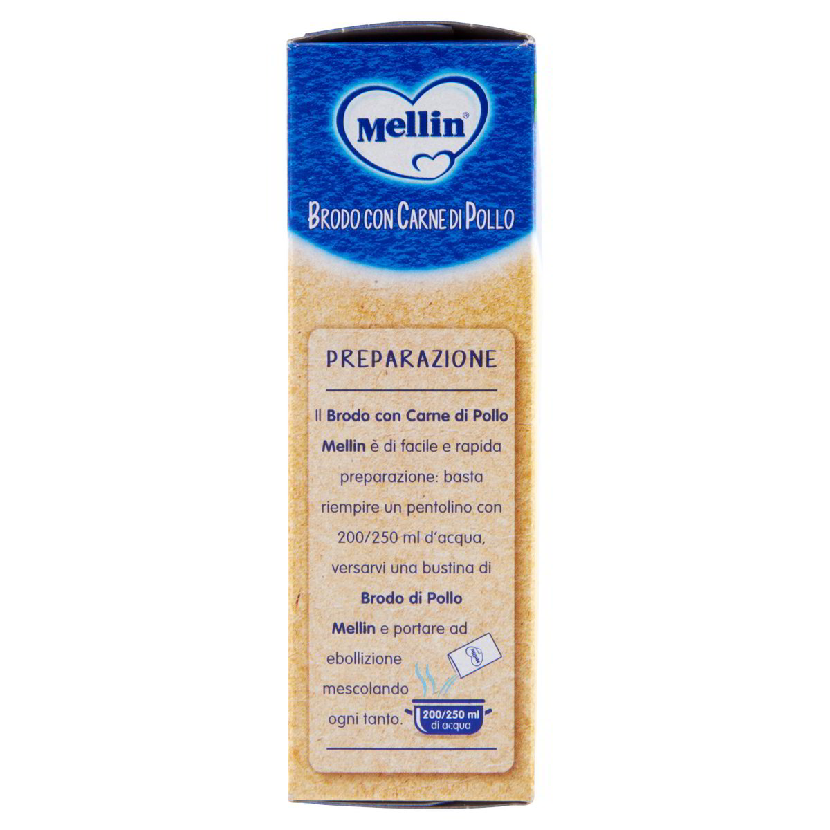 Brodo con carne di pollo