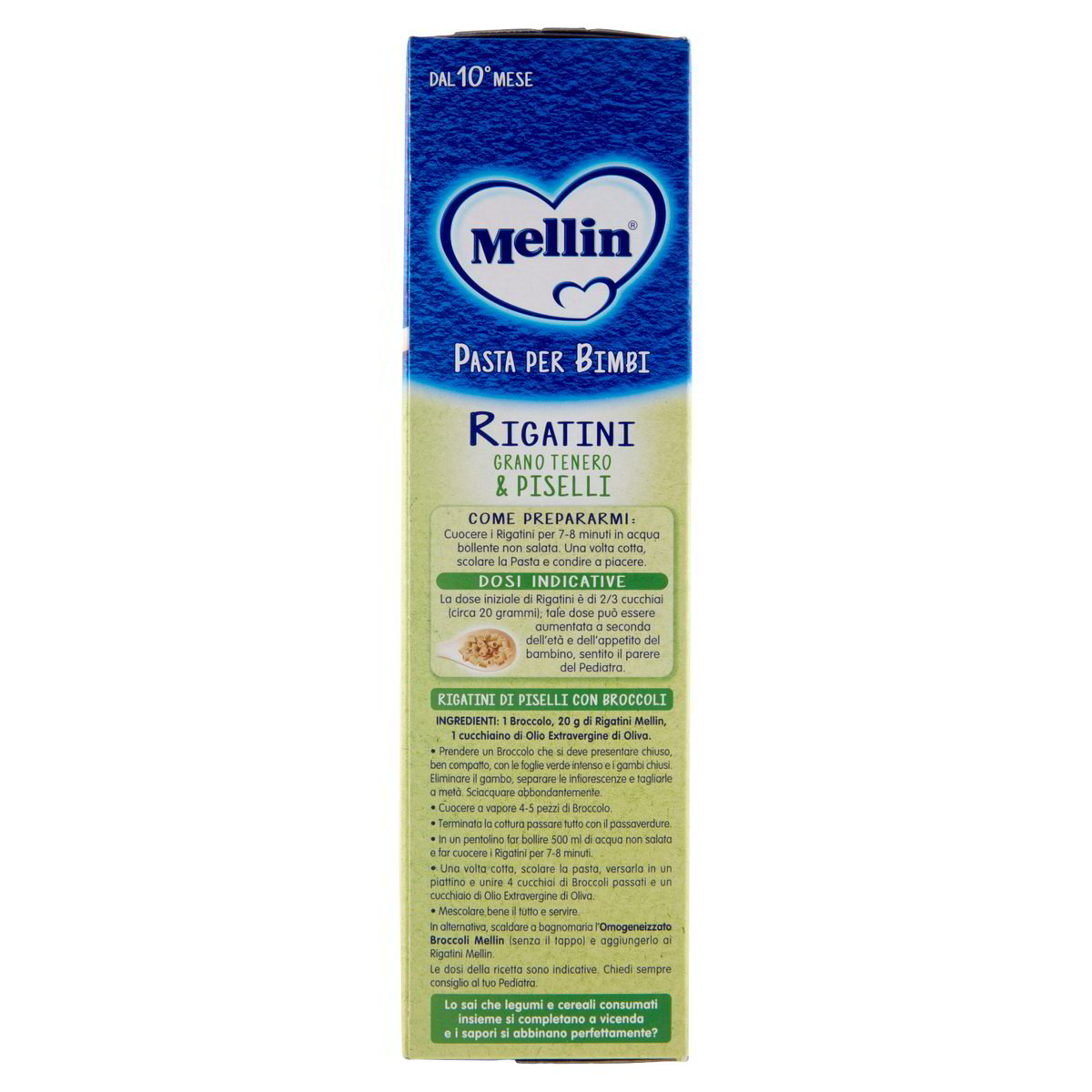 Pasta Per Bimbi Rigatini Grano Tenero & Piselli
