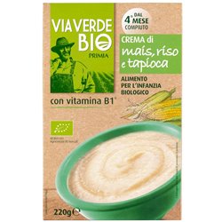 Crema Al mais, riso e tapioca
