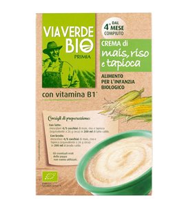 Crema Al mais, riso e tapioca