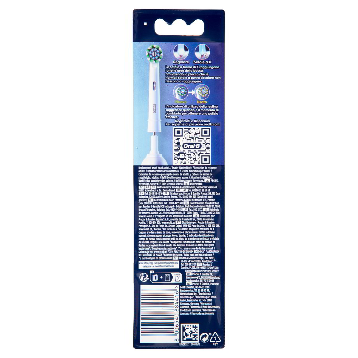 Oral-B Ricambi spazzolino elettrico Crossaction