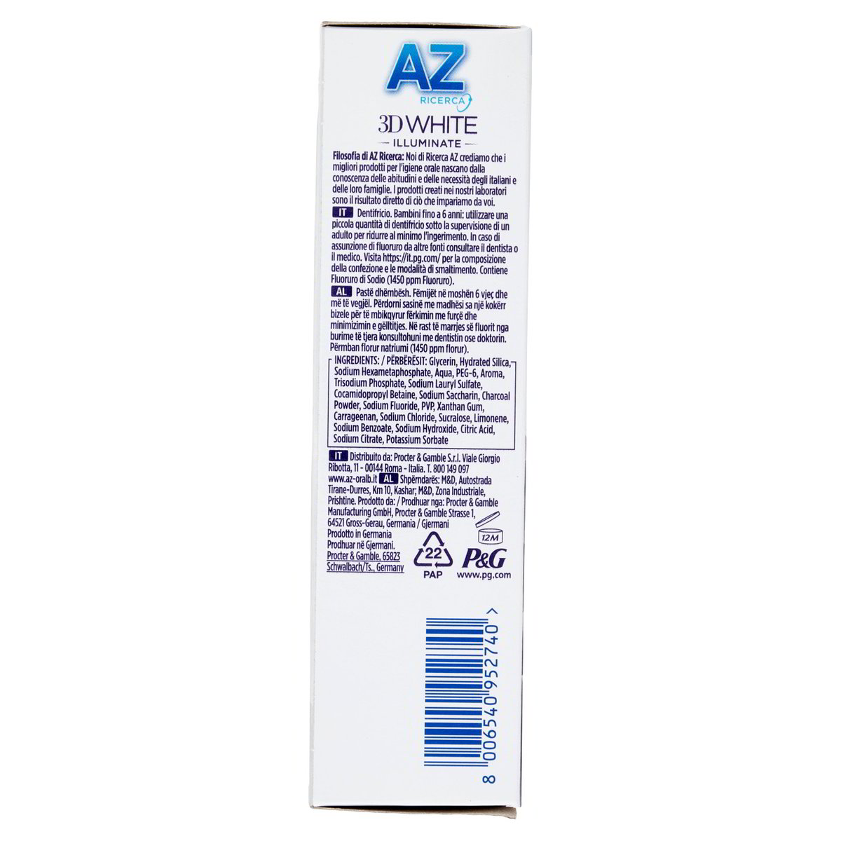 AZ Dentifricio 3D White Luxe Perfezione