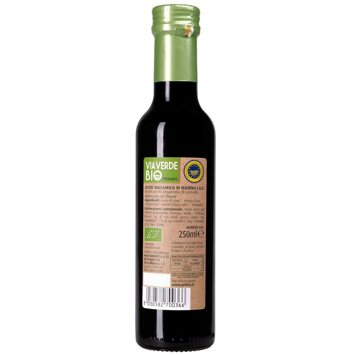 Aceto balsamico IGP Via Verde Bio