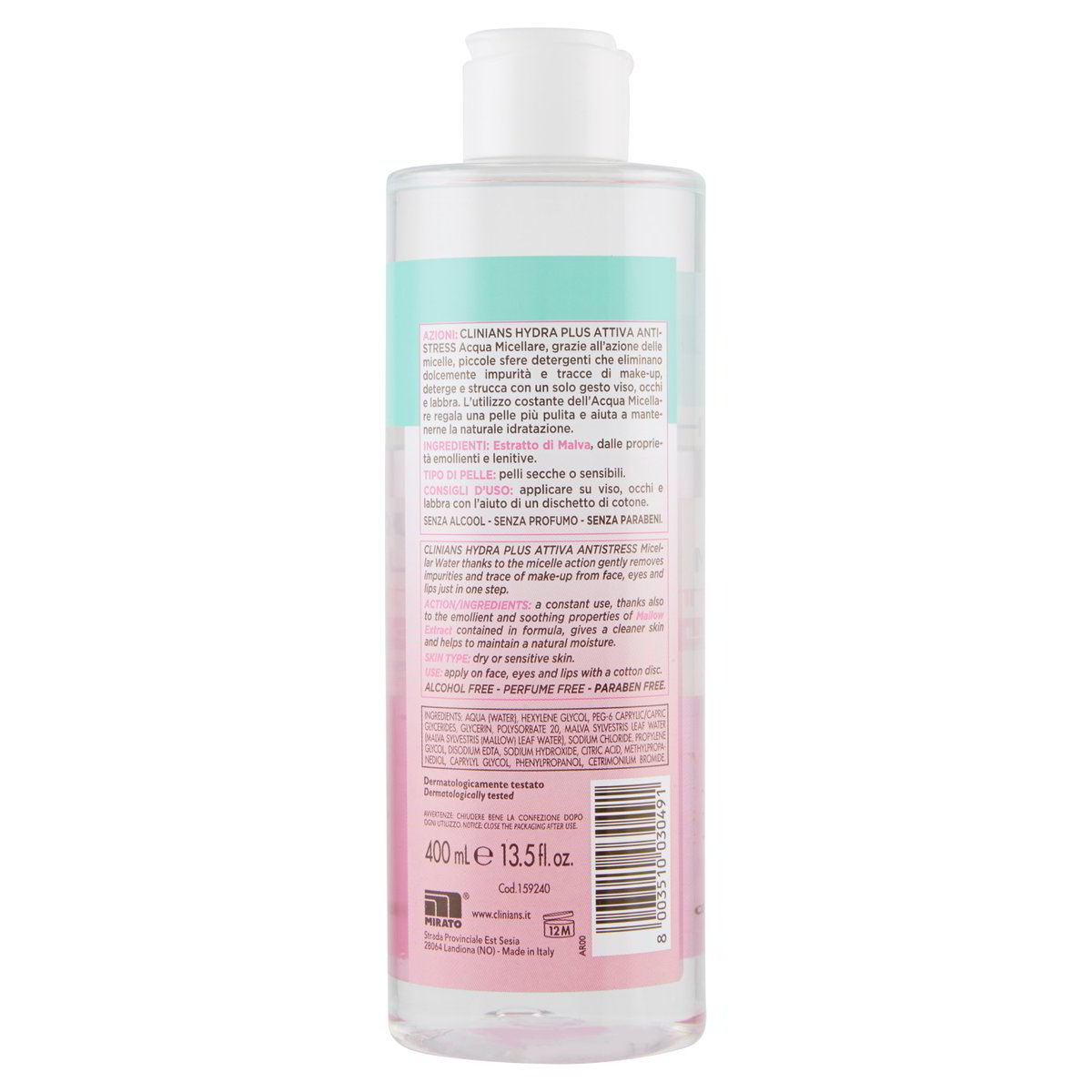 Clinians Acqua micellare Attiva Antistress 3in1