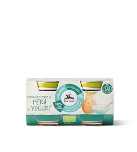 pera e yogurt biologico