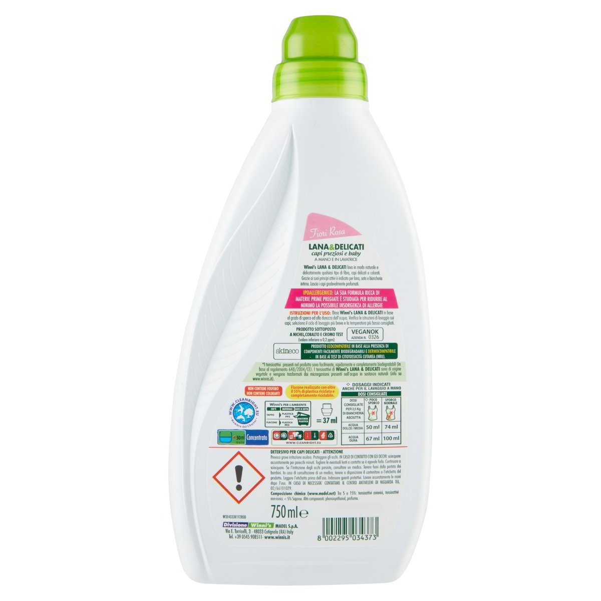 Winni's Detersivo liquido lavatrice Lana & Delicati