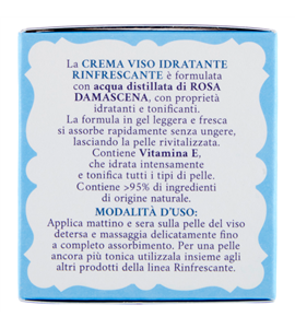 Crema viso Idratante Acqua alle Rose