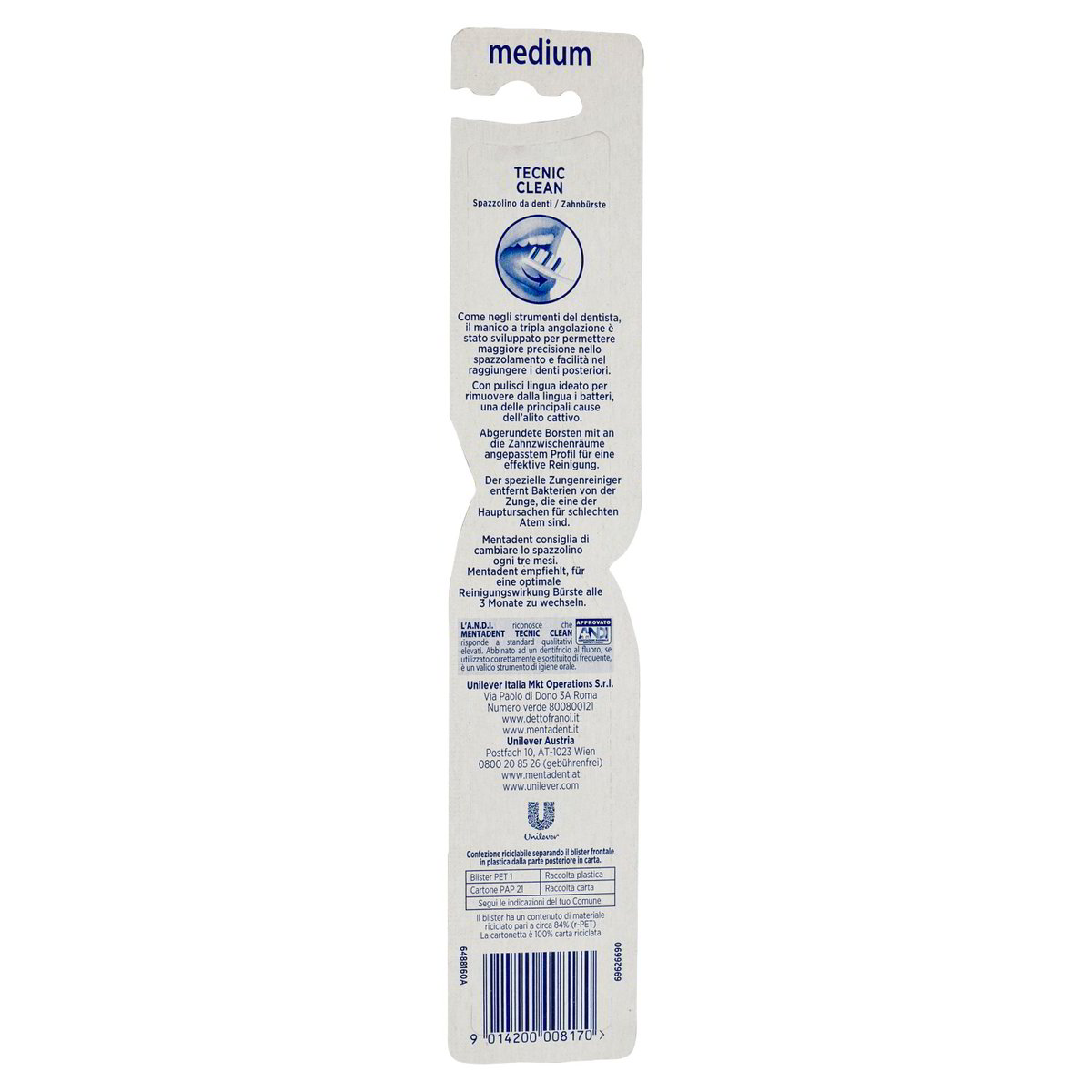 Mentadent Spazzolino Tecnic Clean