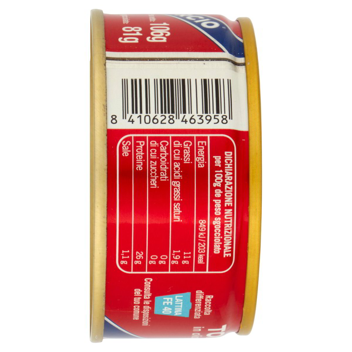 Tonno in olio di oliva