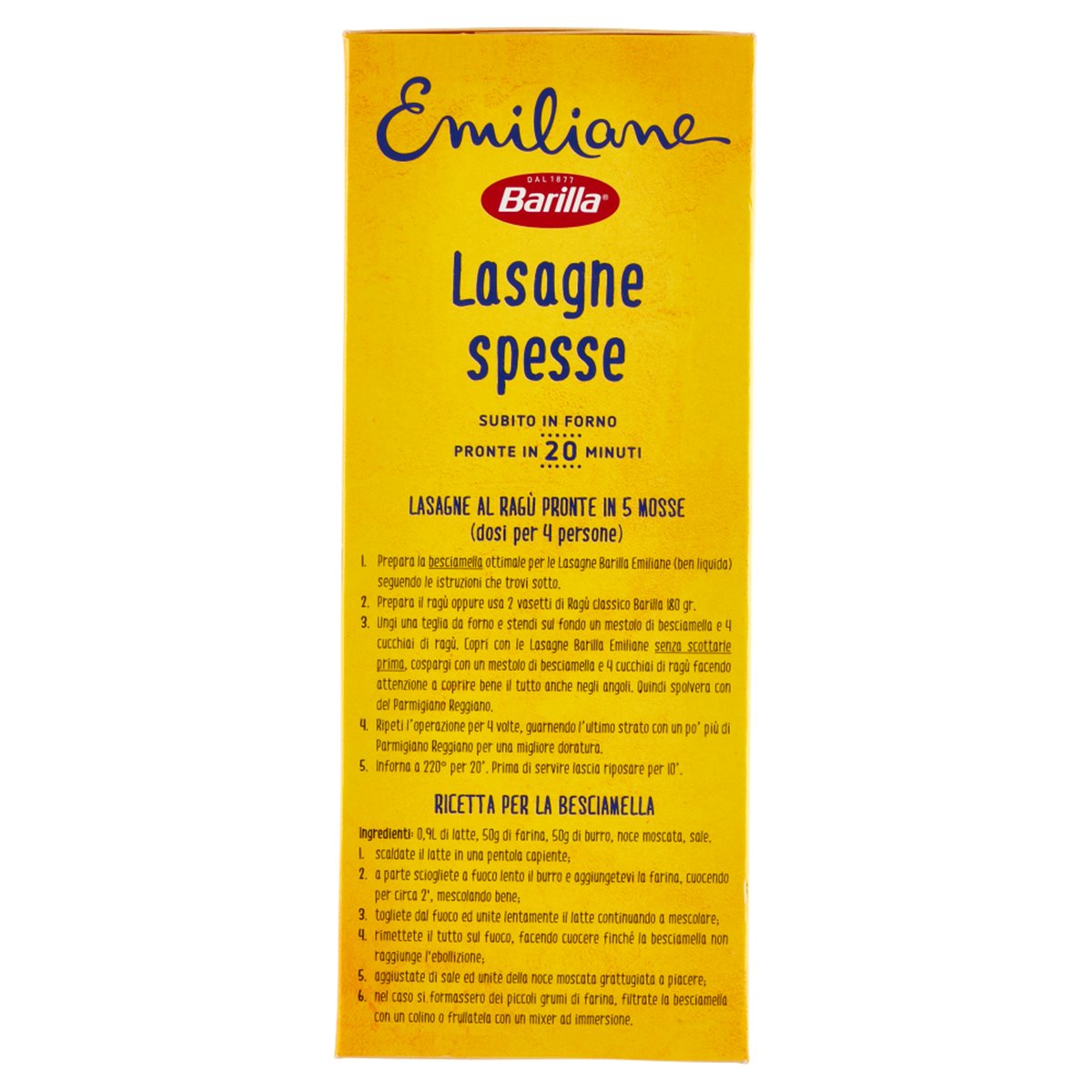 BARILLA – Lasagne all'uovo Emiliane