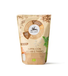 Zuppa con legumi e farro biologica