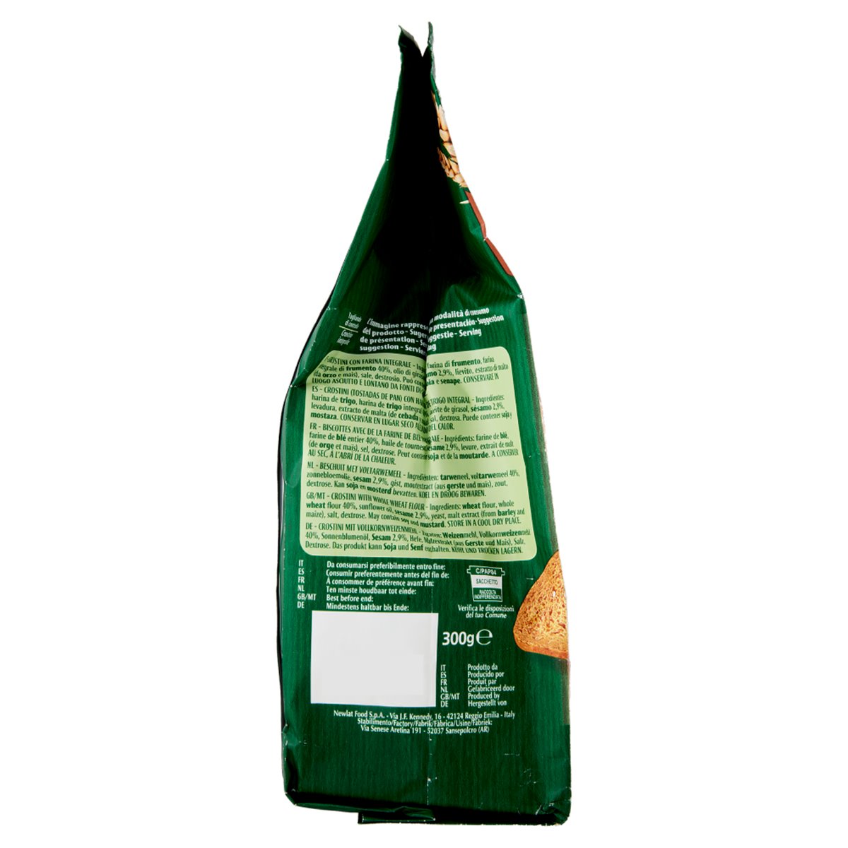 Crostino dorato con farina integrale