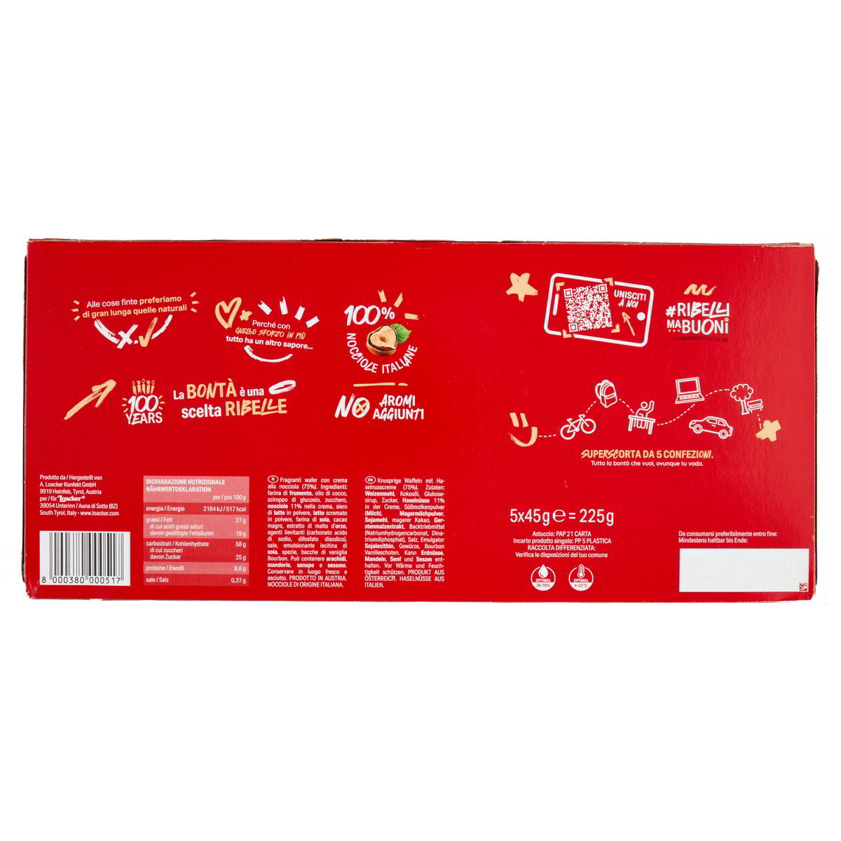 Loacker Wafers Napolitaner