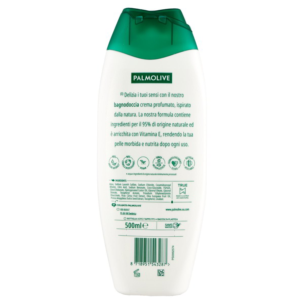 Bagnodoccia Crema Oliva Verde E Latte Idratante