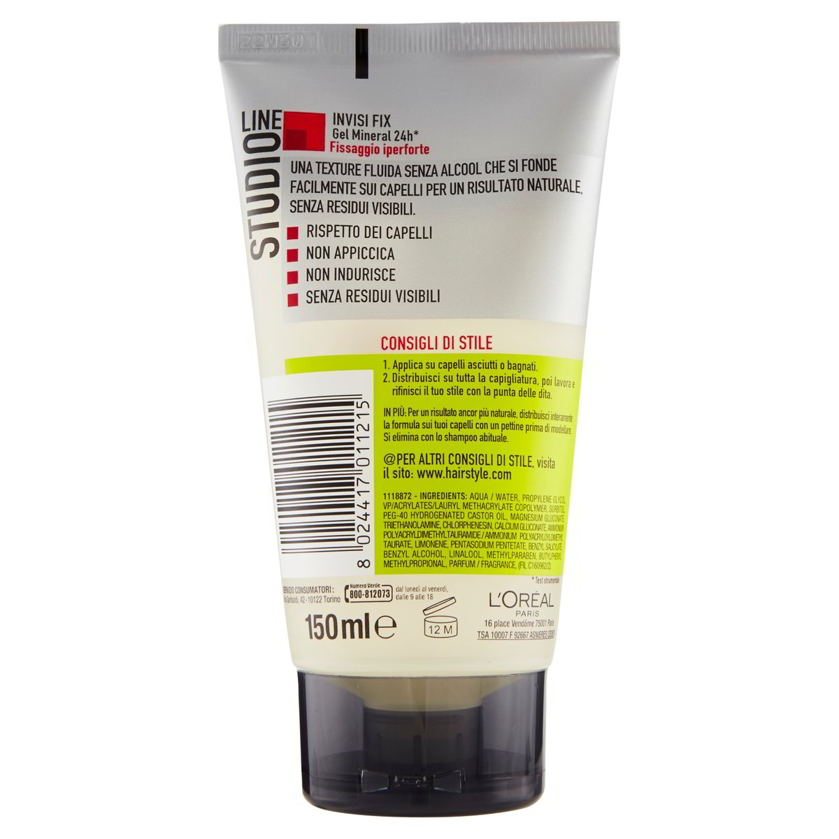 Studio Line L'Oréal Paris Gel per capelli Invisi Fix