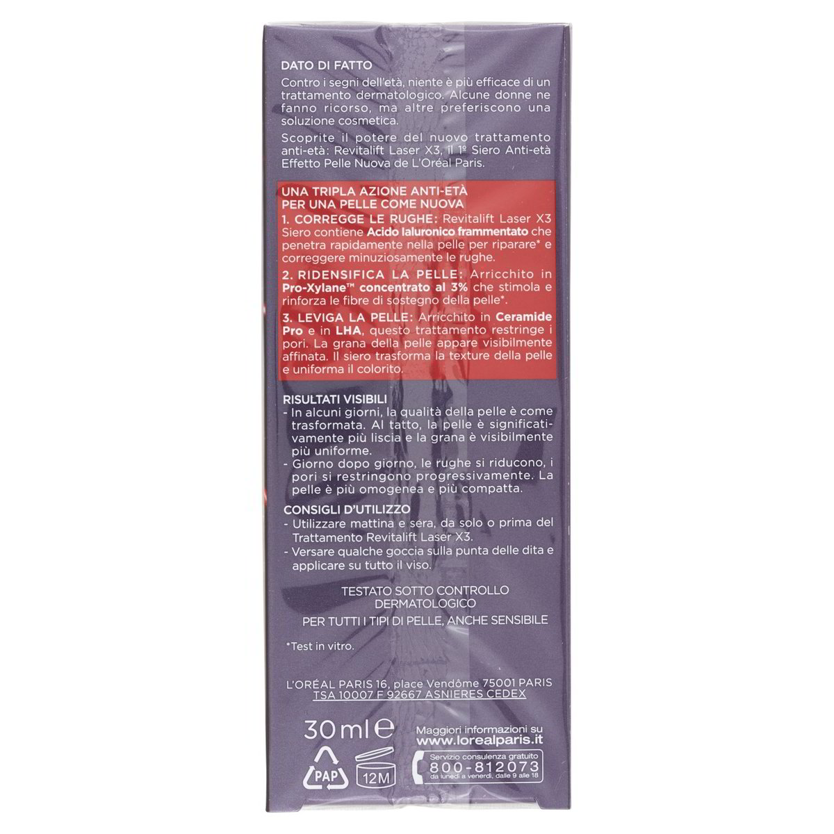 L'Oréal Paris Siero Antietà Revitalift Laser x3