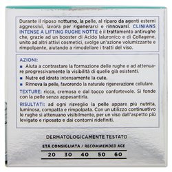 Clinians Crema viso notte Lifting Rughe Intense A
