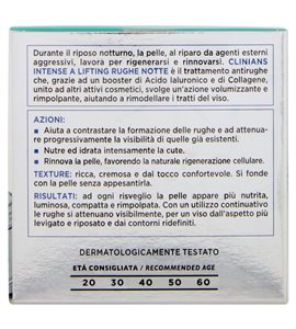 Clinians Crema viso notte Lifting Rughe Intense A