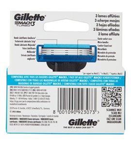 Gillette Lame per rasoio Mach3 Turbo